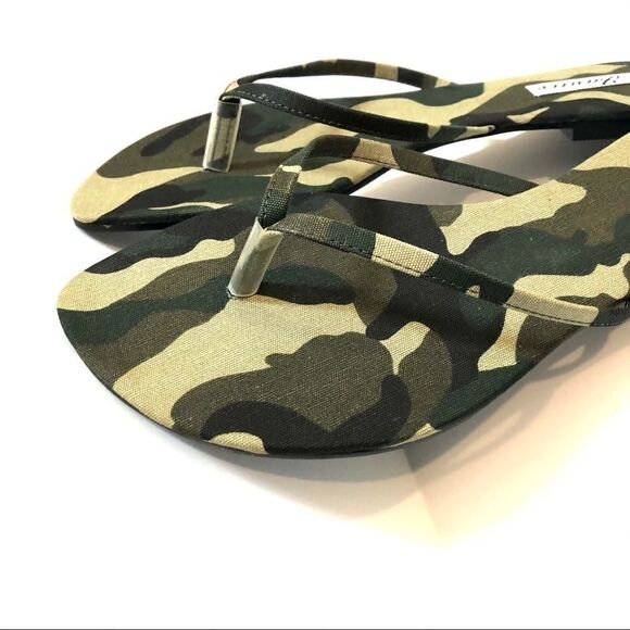 Camouflage camo green olive drab sandals thongs - Picture 8 of 15